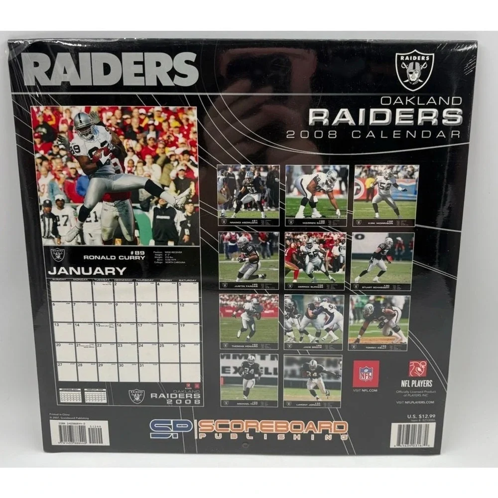 Oakland Raiders‎ 2008 NFL Team Calendar Sealed